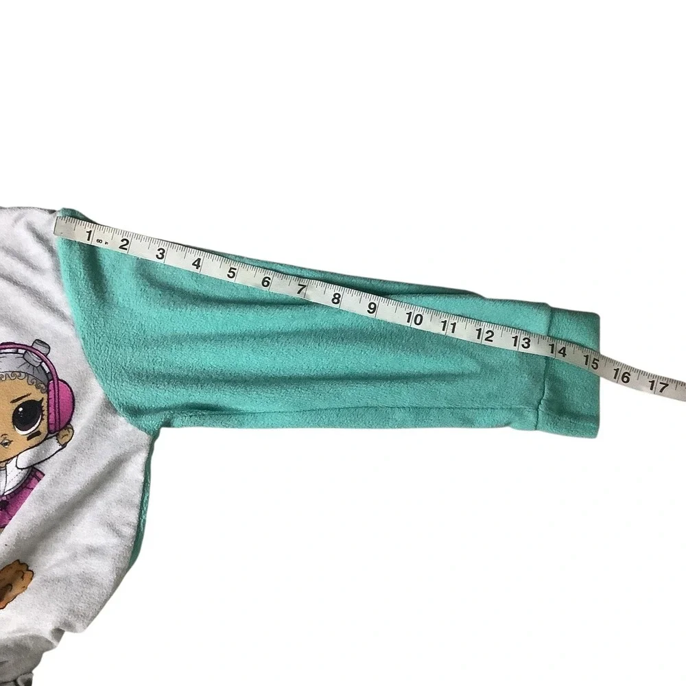 LOL Surprise Girls Hooded Union Suit One Piece Pajamas Size‎ Small Zip Front
